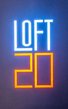 Loft20 neon sign